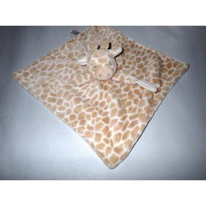 Carters Giraffe Plush‎ Security Baby Blanket Lovey With Pacifier Holder 14X14